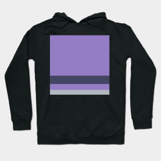 A brilliant harmony of Dark Grey Blue, Pink Lavender, Wisteria and Cadet Blue (Crayola) stripes. Hoodie